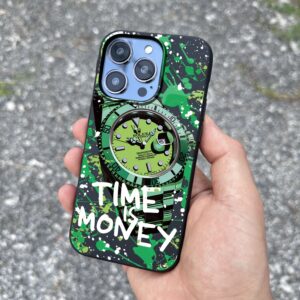 Чохол для iPhone Time is Money Green