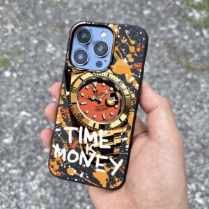 Чохол для iPhone Time is Money Yellow