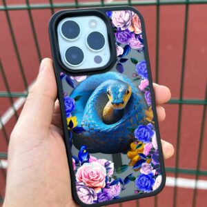 Чохол для iPhone Snake Blue Rose