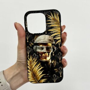 Чохол для iPhone Статуя Золоте Листя